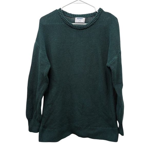 Old Navy Sweaters - Old Navy Green Crew Neck Sweater - Tunic Length